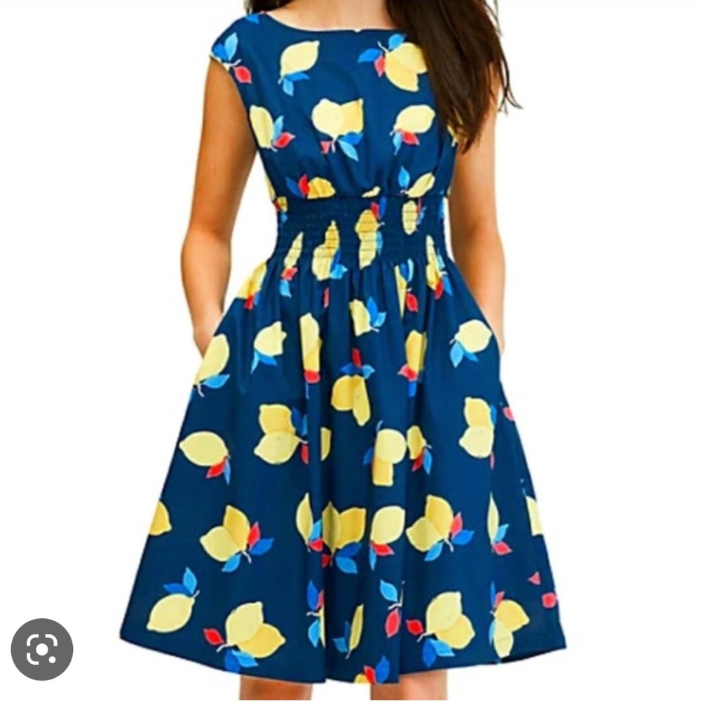 Kate Spade - navy lemon zest dress